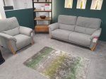 Ercol Enna Large Fixed Sofa & Power Recliner Chair - Ex Display