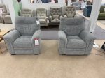 Parker Knoll Hudson 3 Seater Sofa, Power Recliner Chair and Fixed Chair - EX DISPLAY