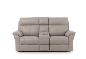 La-Z-Boy Dixie Two Seater Power Head Tilt Recliner Sofa With Console